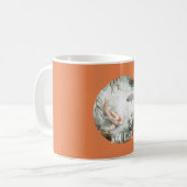 Weißer Oranger Koi-Fisch Kaffeetasse (Vorderseite Links)