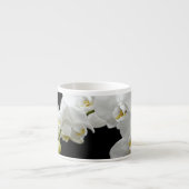 Weißer Orchid Blossom Espressotasse (Vorderseite)