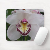 Weißer Orchid II Elegant Mousepad (Mit Mouse)