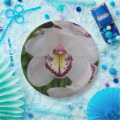 Weißer Orchid II Elegant Pappteller (Party)