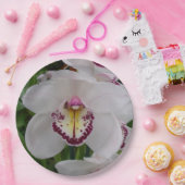 Weißer Orchid II Elegant Pappteller (Party)