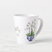 Weißer Orchid in Chinoiserie Bowl Keramik Milchtasse (Rechte Ecke)
