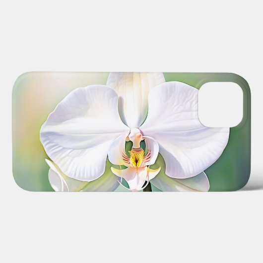 Weißer Orchid mit zarten Petalen Case-Mate iPhone Hülle (Rückseite (Horizontal))