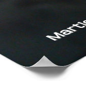 Weißer Orchid Poster (Ecke)