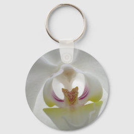 Weißer Orchid-Schlüsselanhänger Schlüsselanhänger
