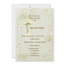 Weißer Orchid & Vine Taufen