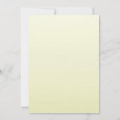 Weißer Orchid & Vine Taufen Einladung (Rückseite)