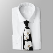 Weißer Orchideen Krawatte (Gebunden)