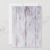 Weißer Orchideenholzhintergrund Einladung zur Hoch (Rückseite)