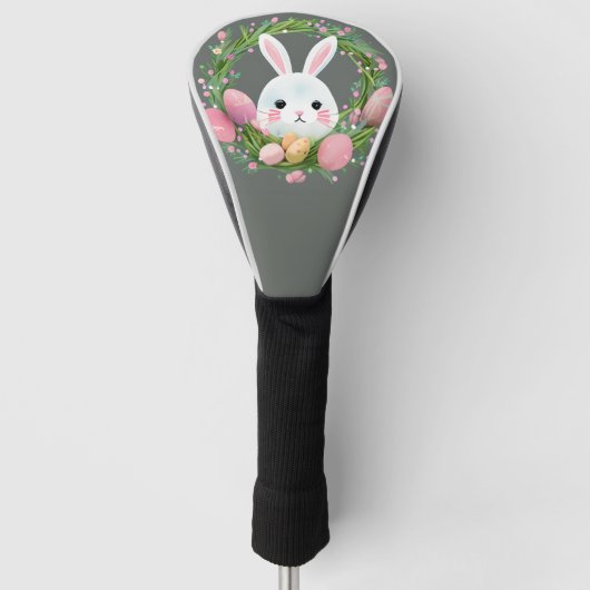 Weißer Osterkranz Golf Headcover (Vorderseite)