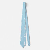 Weißer Ostern Bunny Rabbit Oars Pastell Blauer Frü Krawatte (Vorderseite)