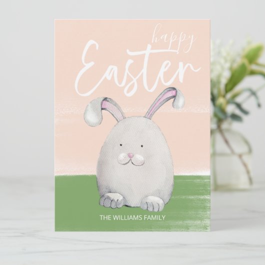 Weißer Ostersonntag Feiertagskarte (Stehend Vorderseite)