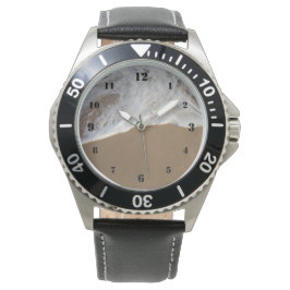 Weißer Ozean auf der Strandwache Armbanduhr