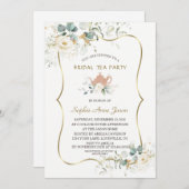 Weißer Party Einladung (Vorne/Hinten)