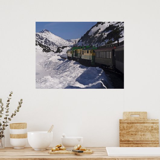 Weißer Pass 21 Poster (Küche)