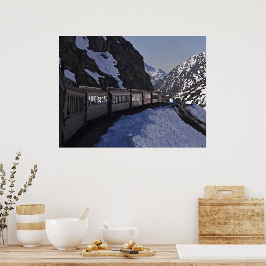 Weißer Pass 22 Poster (Küche)