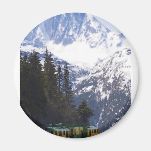 Weißer Pass 9 Magnet (Vorne)
