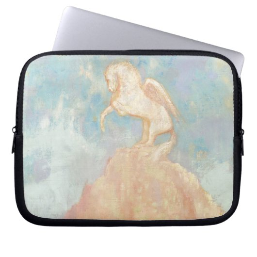 Weißer Pegasus, c.1908 (Öl auf Leinwand) Laptopschutzhülle (Vorderseite)