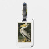 Weißer Pelikan-John James Audubon-Vögel von Gepäckanhänger (Rückseite vertikal)