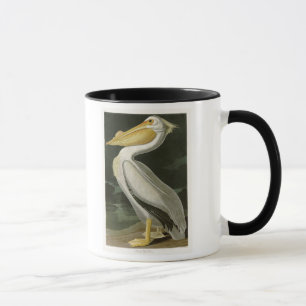 Weißer Pelikan-John James Audubon-Vögel von Tasse