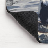 Weißer Pelikan Mousepad (Ecke)