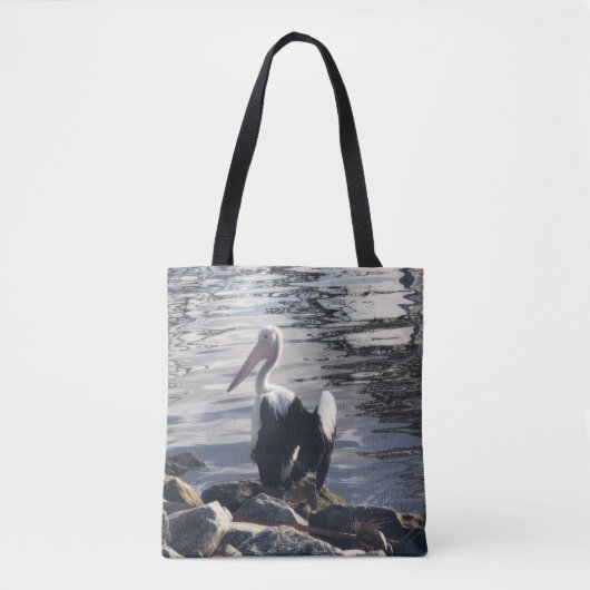 Weißer Pelikan Tasche (Vorderseite)