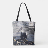 Weißer Pelikan Tasche (Rückseite)