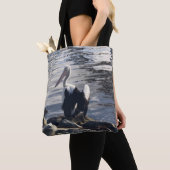 Weißer Pelikan Tasche (Von Nahem)