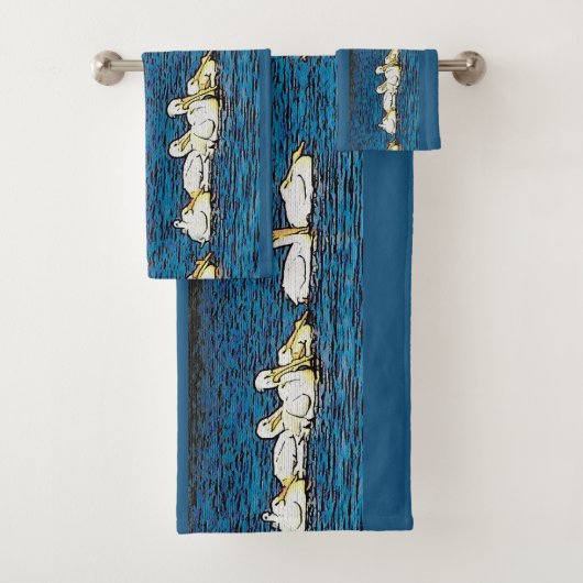 Weißer Pelikan-Vogel-Tier-Tierbad-Tuch-Set Badhandtuch Set (Insitu)