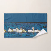 Weißer Pelikan-Vogel-Tier-Tierbad-Tuch-Set Badhandtuch Set (Handtuch)