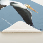 Weißer Pelikandecke Sherpadecke (3/4)