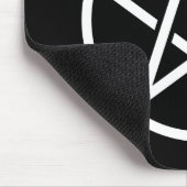 Weißer Pentagram Mousepad (Ecke)