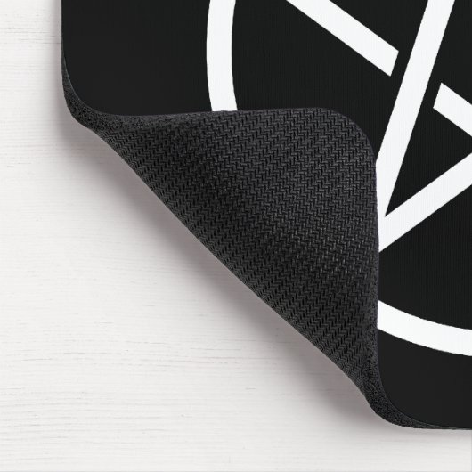 Weißer Pentagram Mousepad (Ecke)