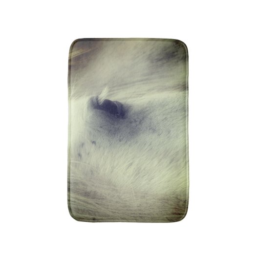 Weißer Percheron Badematte (Vorderseite Vertikal)