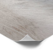 Weißer Percheron Poster (Ecke)