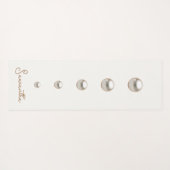 weißer Perlen Yogamatte (Rückseite (Horizontal))