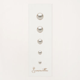 weißer Perlen Yogamatte