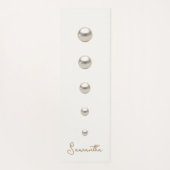 weißer Perlen Yogamatte (Rückseite)