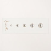 weißer Perlen Yogamatte (Vorderseite (Horizontal))