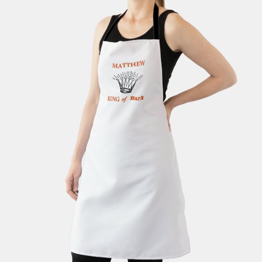 Weißer Personalisierter Bark Funny Apron Schürze (InSitu)