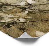 Weißer Pfau auf einem Ast sitzend.   Poster (Ecke)