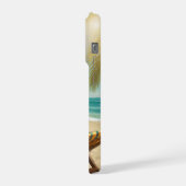 Weißer Pfau iPhone Hülle (Linke Seite)