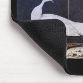 Weißer Pfau Mousepad (Ecke)