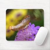 Weißer Pfauenschmetterling Mousepad (Mit Mouse)