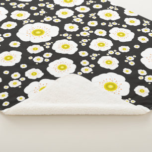 Weißer Pfeffer Sherpa Blanket (3 Größen) Sherpadecke