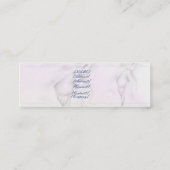 Weißer Pferdekopf profilecard_skinny_horizontal,… Mini Visitenkarte (Rückseite)