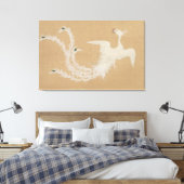 Weißer Phönix Leinwanddruck (Insitu (Schlafzimmer))