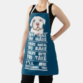 Weißer Pitbull Hund jeden Snack, den Sie machen Schürze (InSitu)