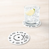 Weißer Pitch-Rundpapier-Untersetzer Runder Pappuntersetzer (Vor Ort)