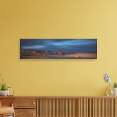 Weißer Point Strand in dusk gewickelte Leinwand (Insitu (Wohnzimmer))
